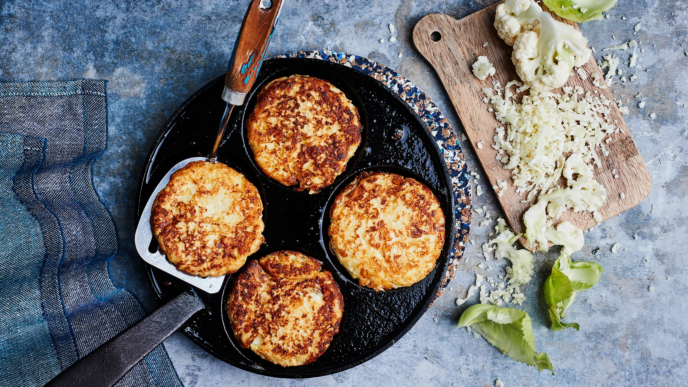 Kukkakaalipihvit ja tsatsiki