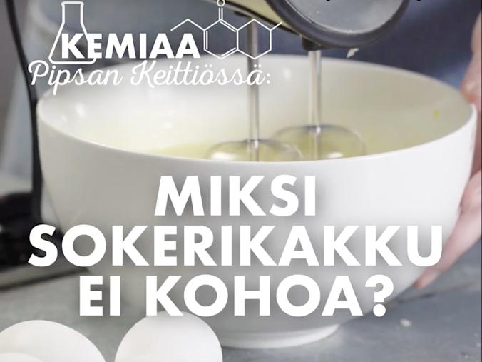 Keittiökemiaa: Miksi sokerikakku ei kohoa?