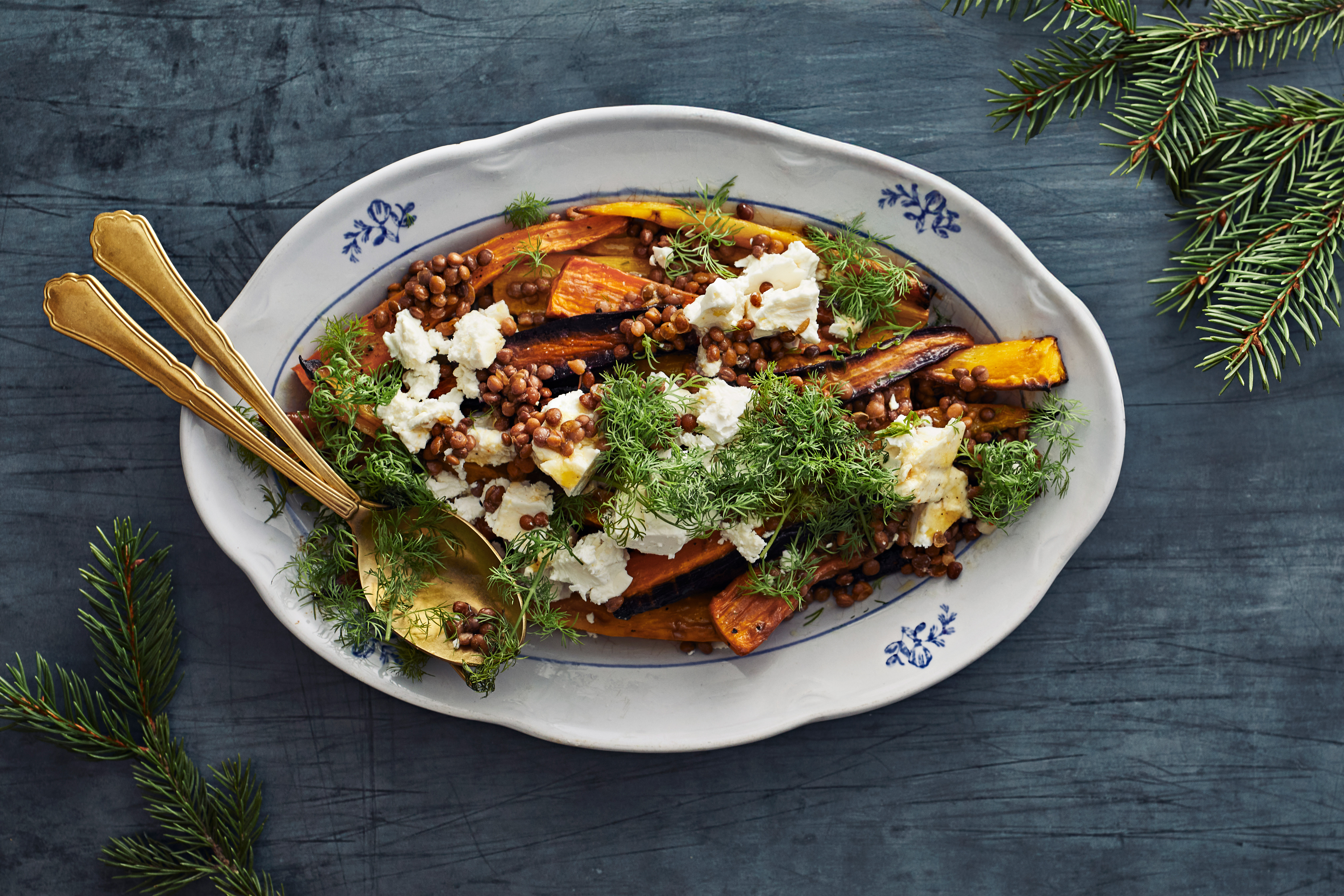 Paahdettu porkkanasalaatti