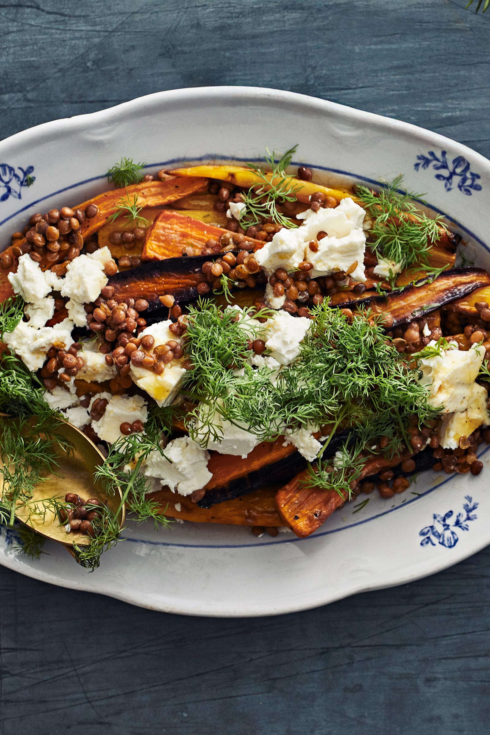 Paahdettu porkkanasalaatti