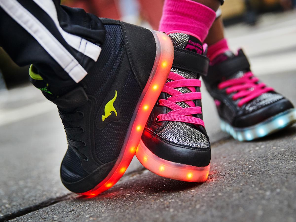 Kangaroos LED-lenkkarit, koot 28–39, 49,95 e.
