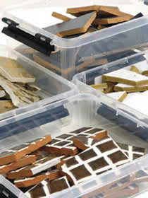 Laattojen jaottelu värin mukaan