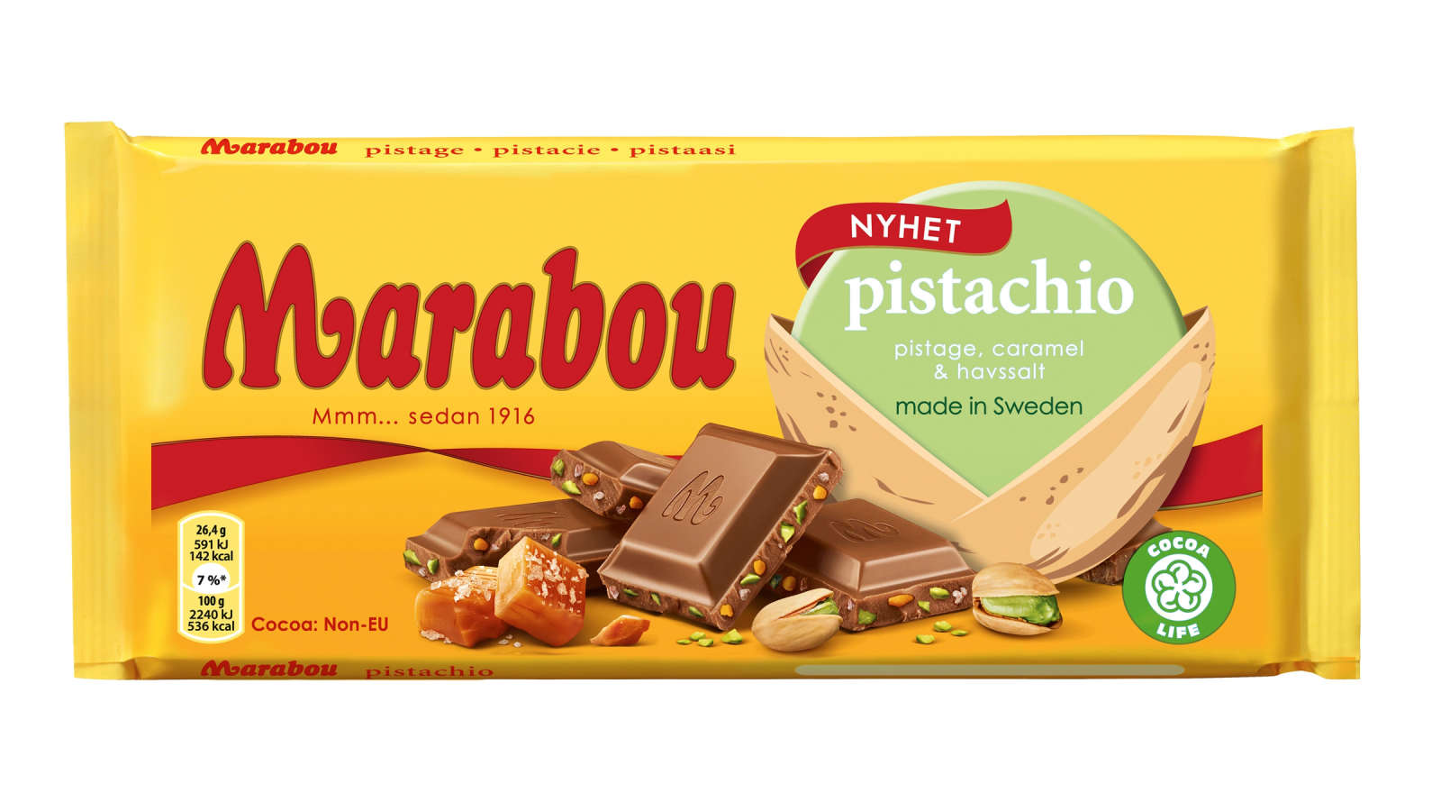 Marabou Pistachio Caramel&seasalt 