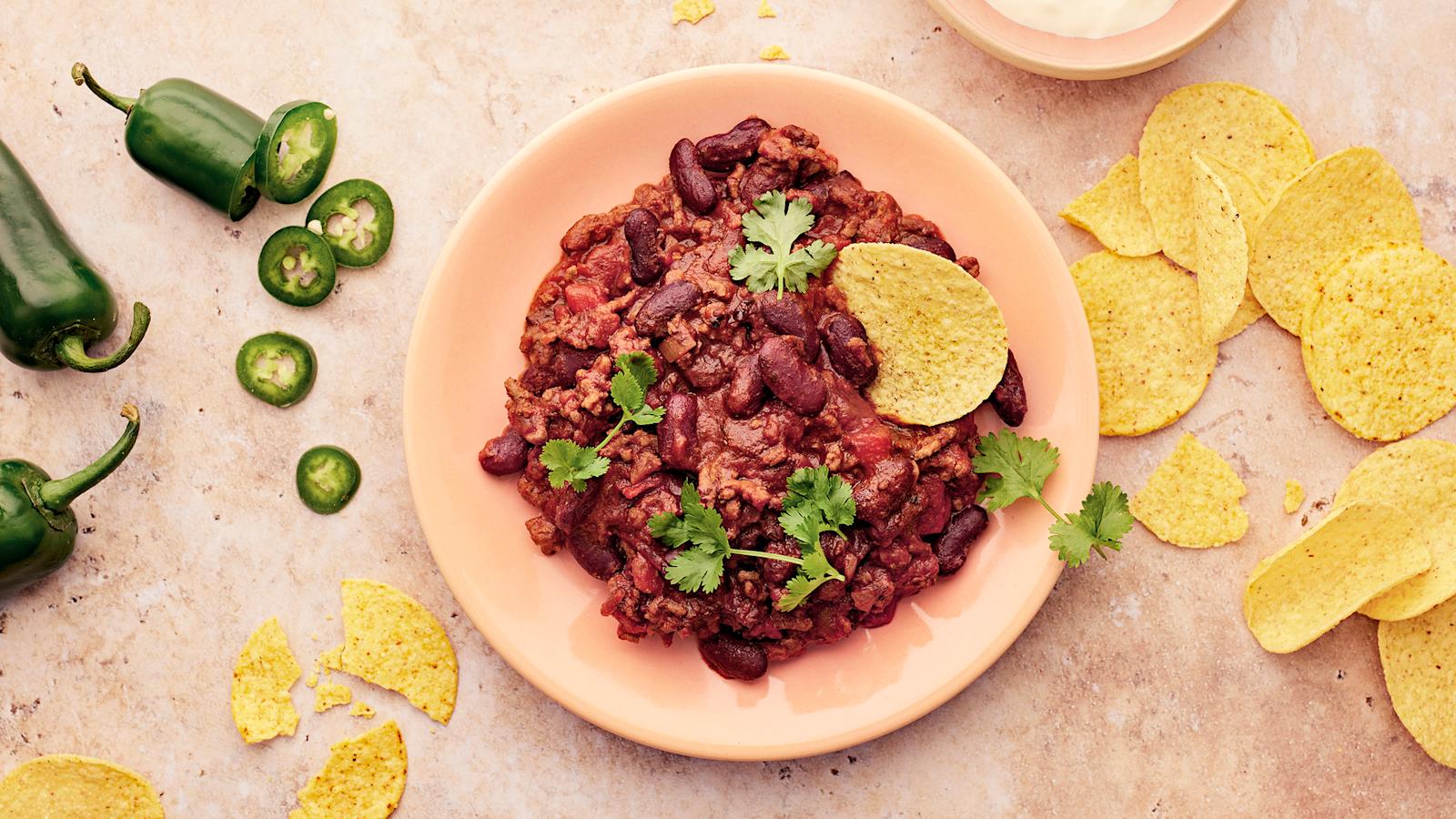 Chili con carne nachoilla