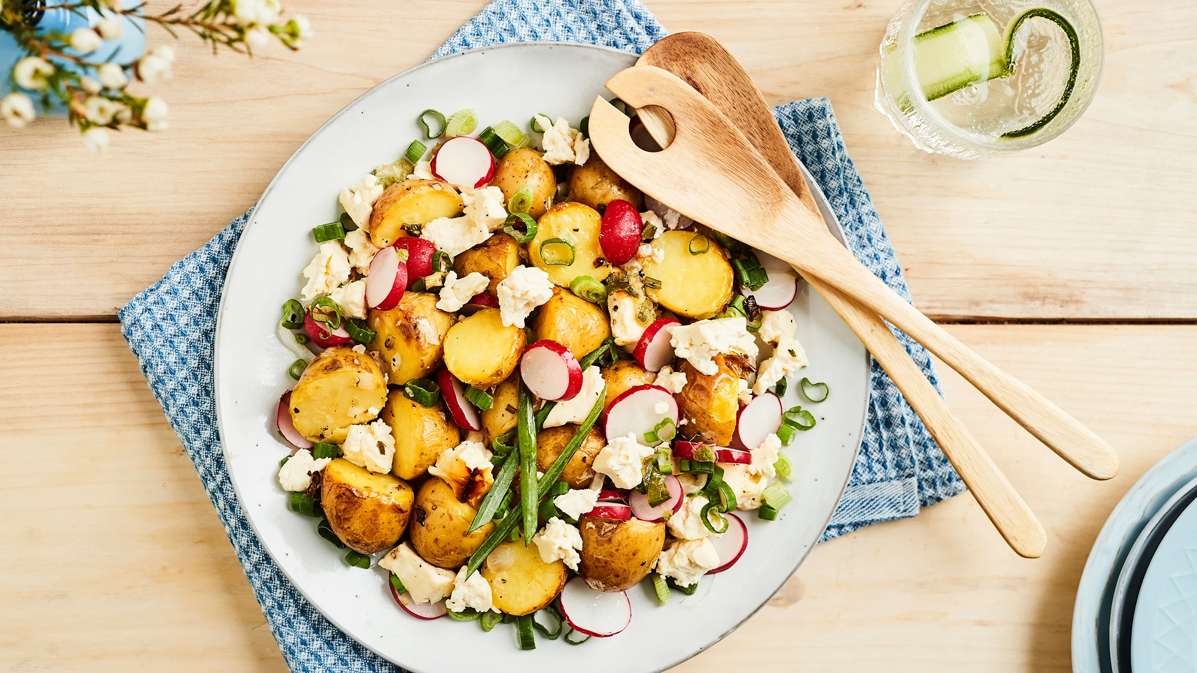 Grillifeta-perunasalaatti