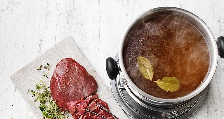 Fondue punaviinissä