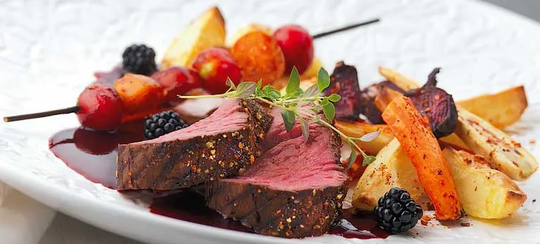 Grillattu naudan ulkofileepihvi