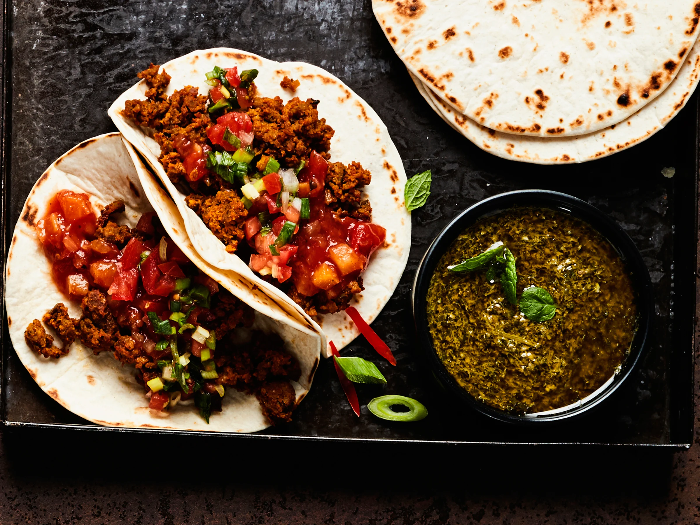 Amarillon Vegan soft taco