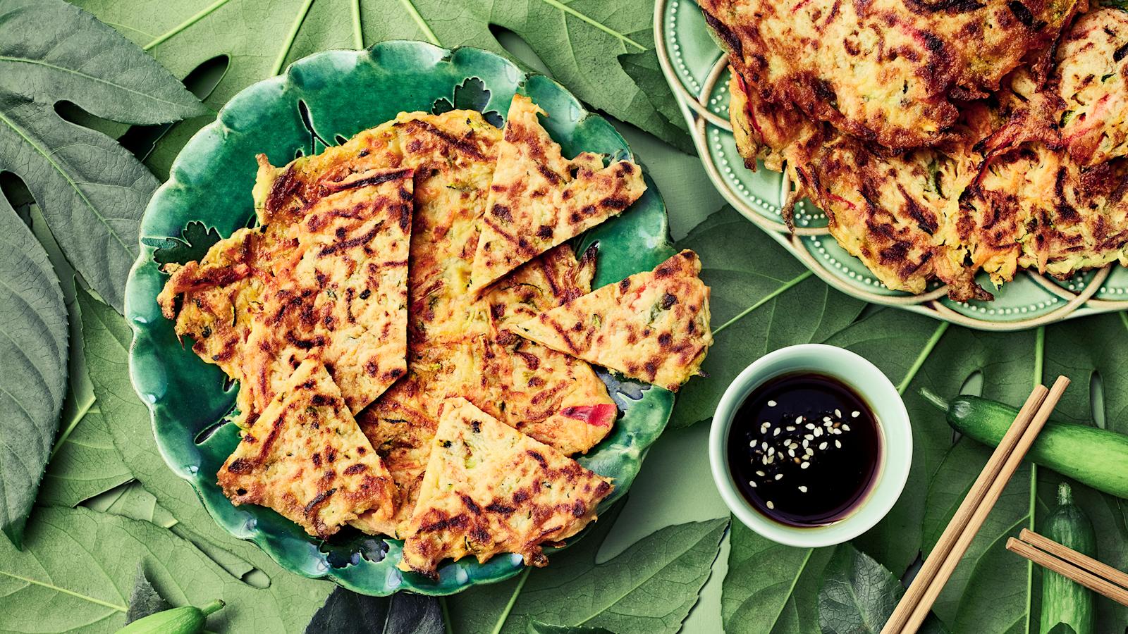 Yachaejeon eli korealaiset kasvispannukakut