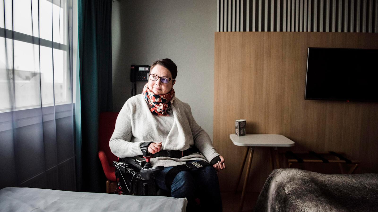Rovaniemeläinen vammaisneuvoston puheenjohtaja Minna Muukkonen