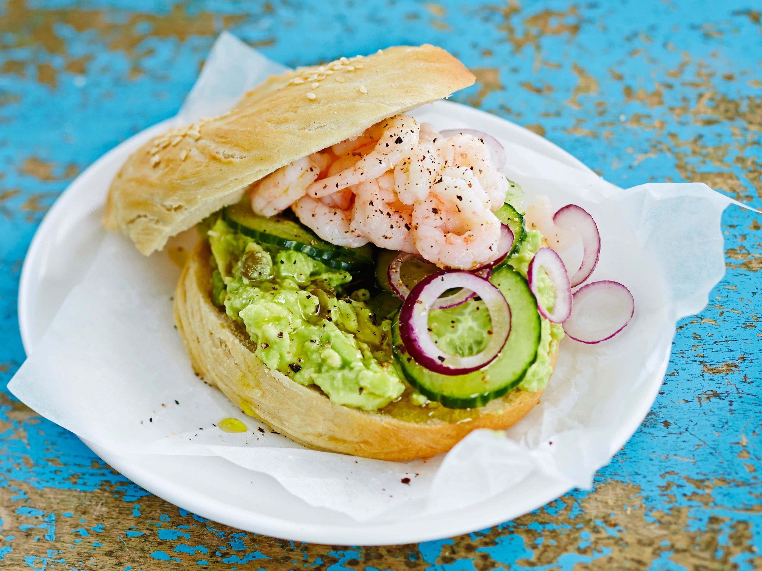 Bagelit ja katkaraputäyte