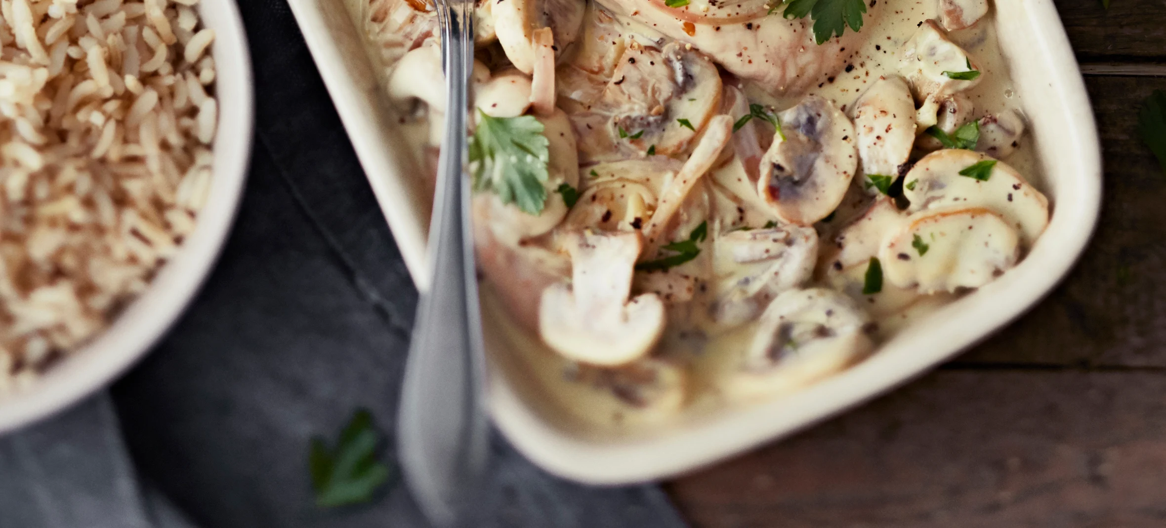 Dijon-kanaa ja riisiä