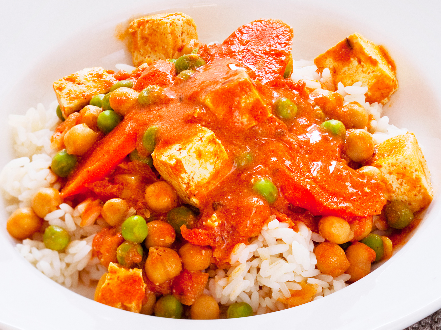 Tofu-kasviscurry