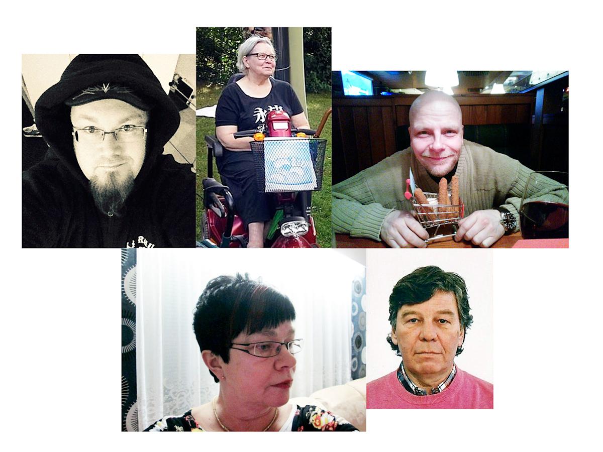 Jani Vettenranta, Ritva Jokela, Marko Kanerva, Hilkka Röning ja Ari Forsberg.
