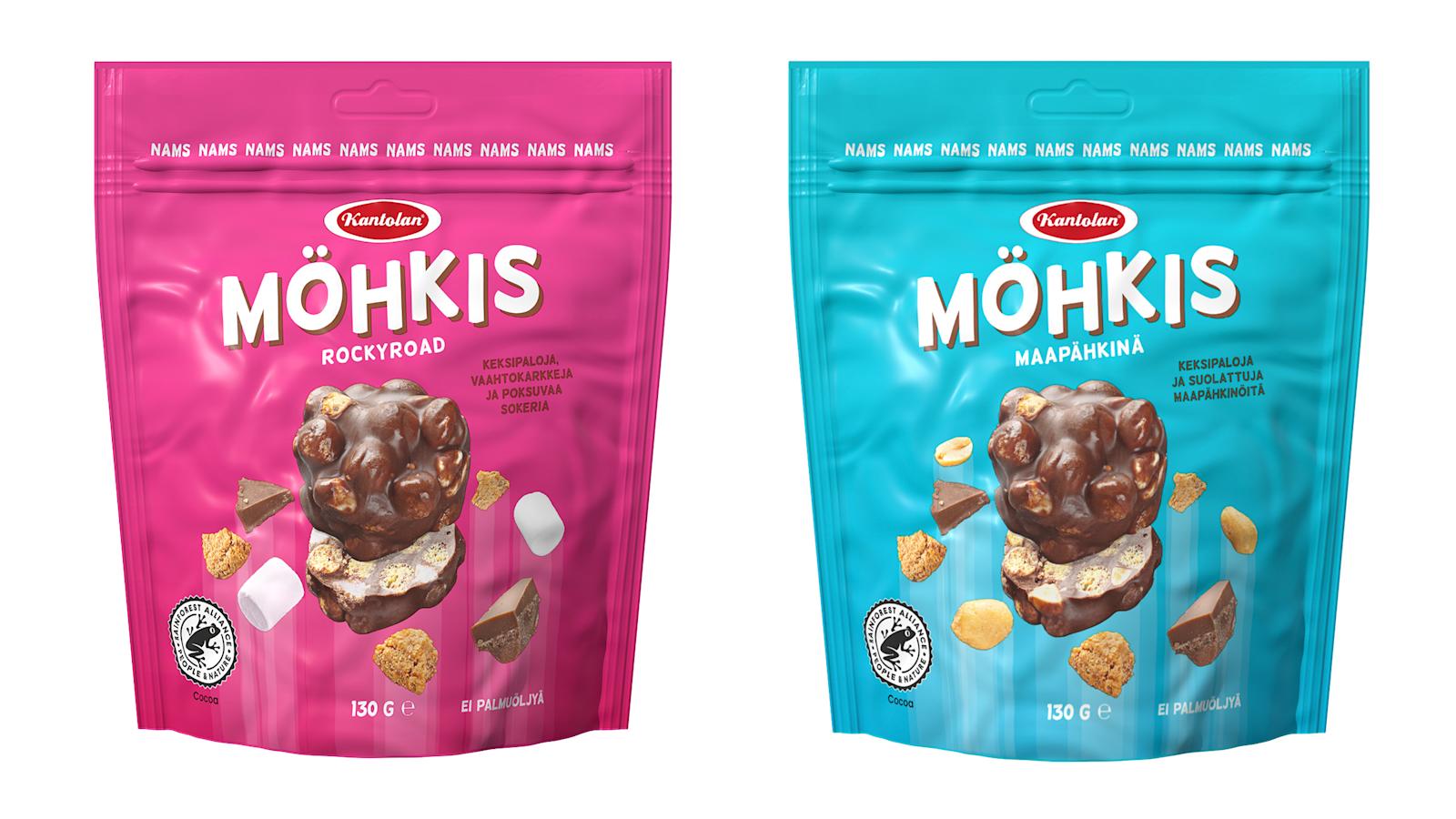 Kantolan Möhkis Rockyroad ja Maapähkinä -keksit