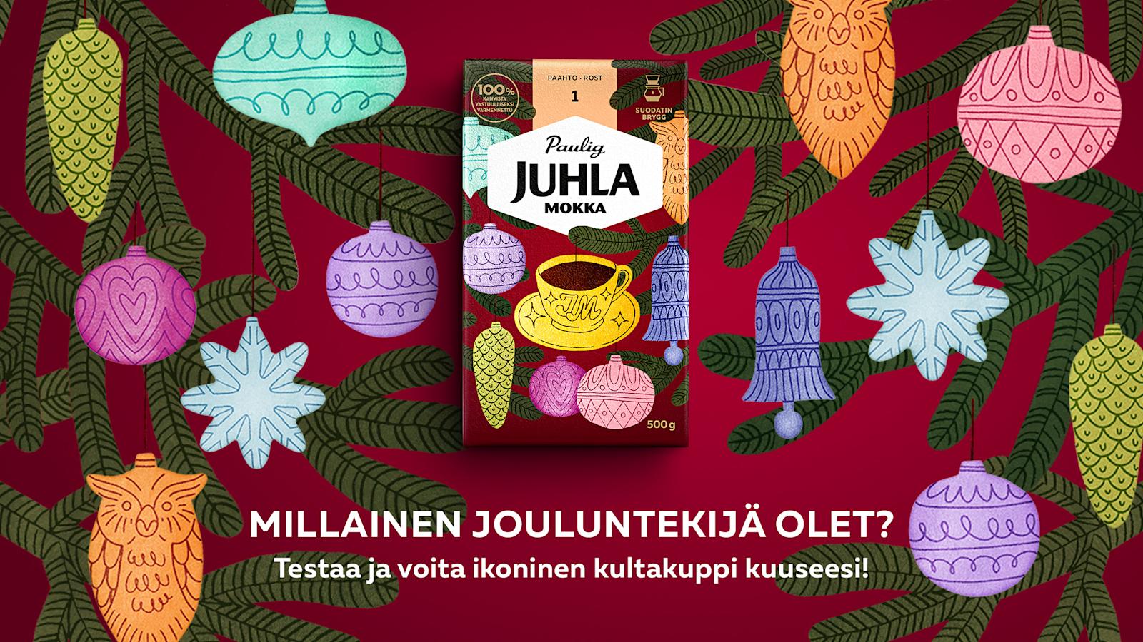 Millainen jouluntekijä olet? Testaa ja voita ikoninen kultakuppi kuuseesi!