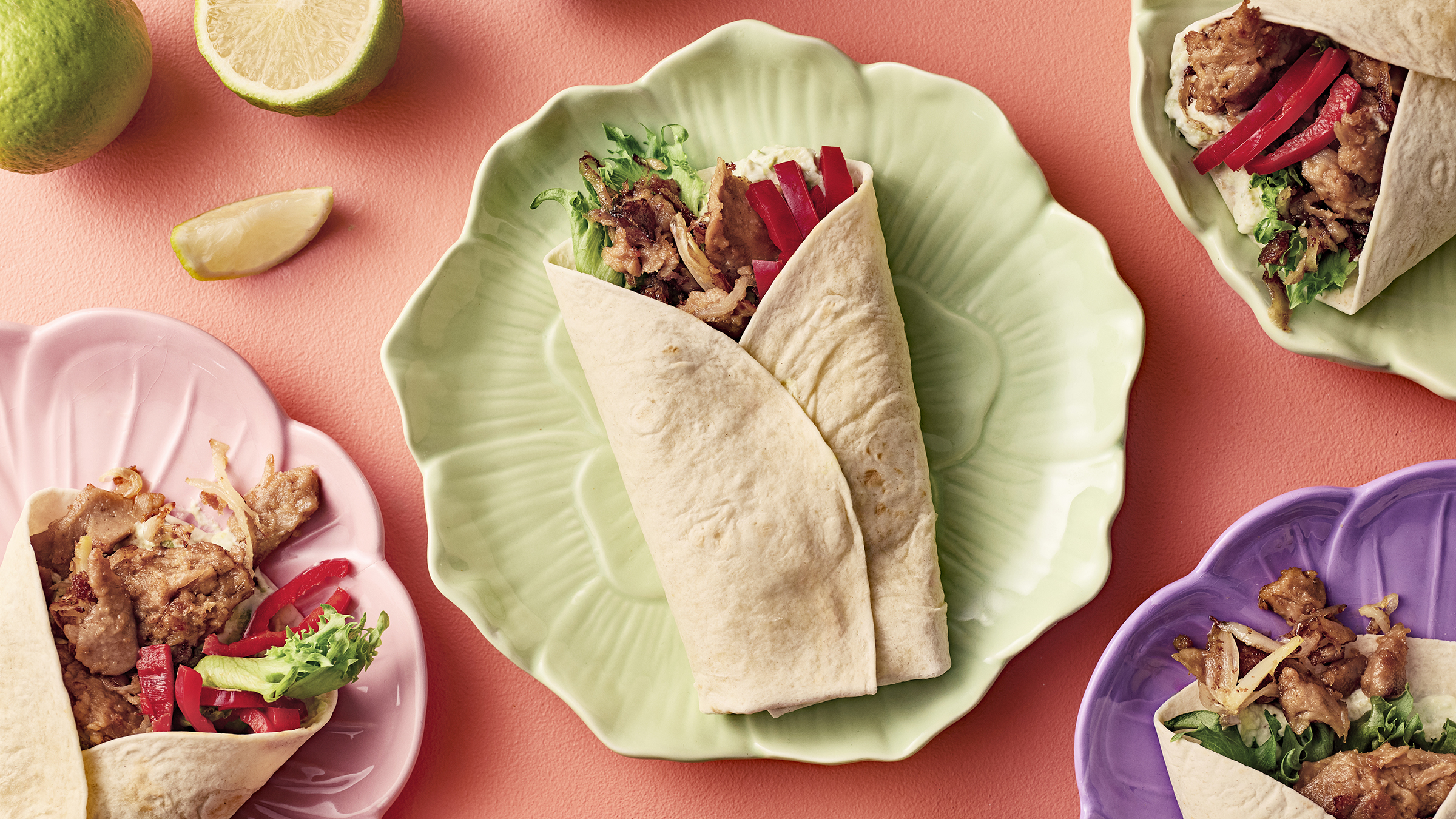 Tortillat härkissuikaletäytteellä