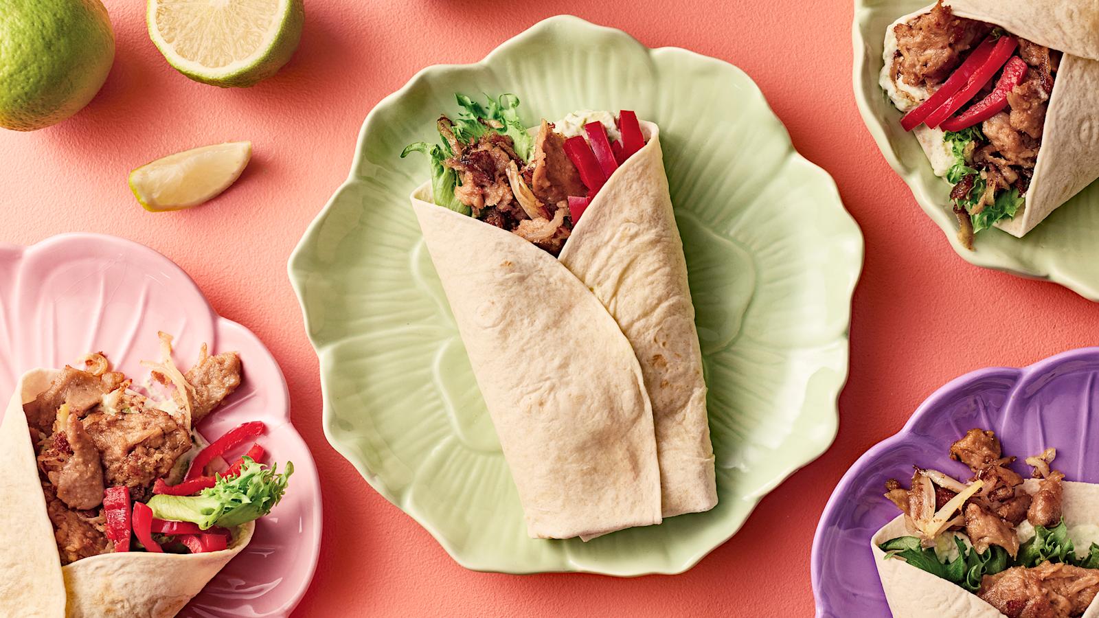 Tortillat härkissuikaletäytteellä