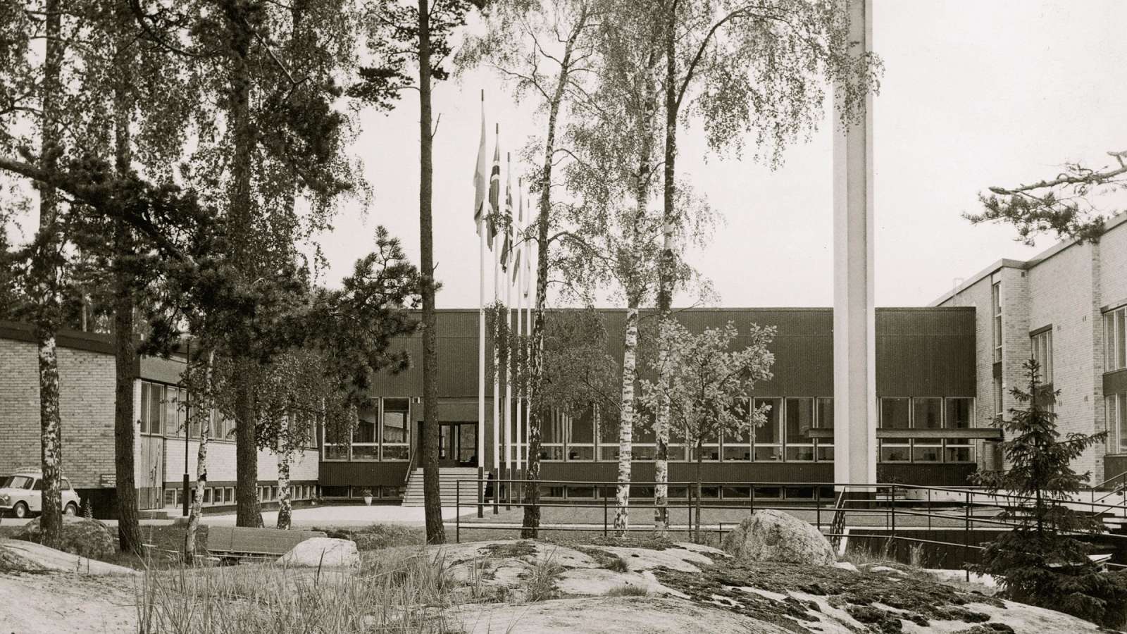 Jollaksen uusi opistorakennus vuonna 1961.