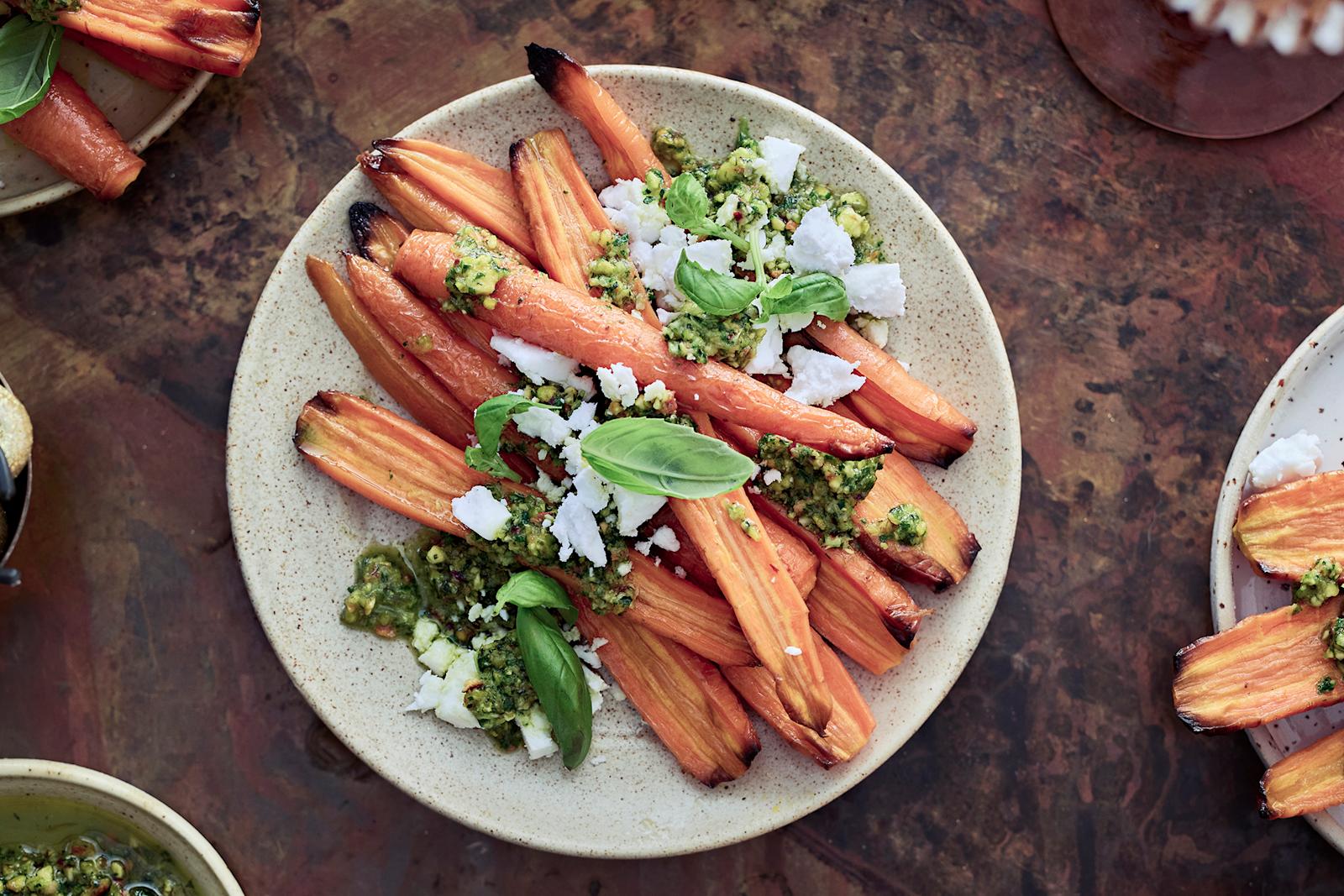 Oven roasted carrots