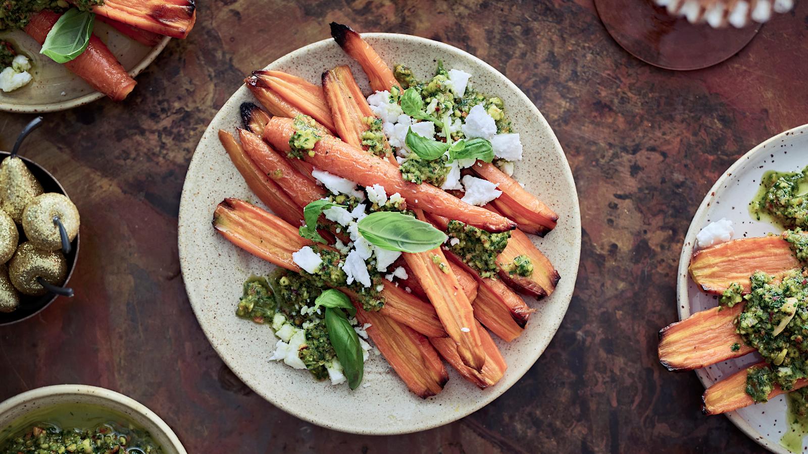 Oven roasted carrots 