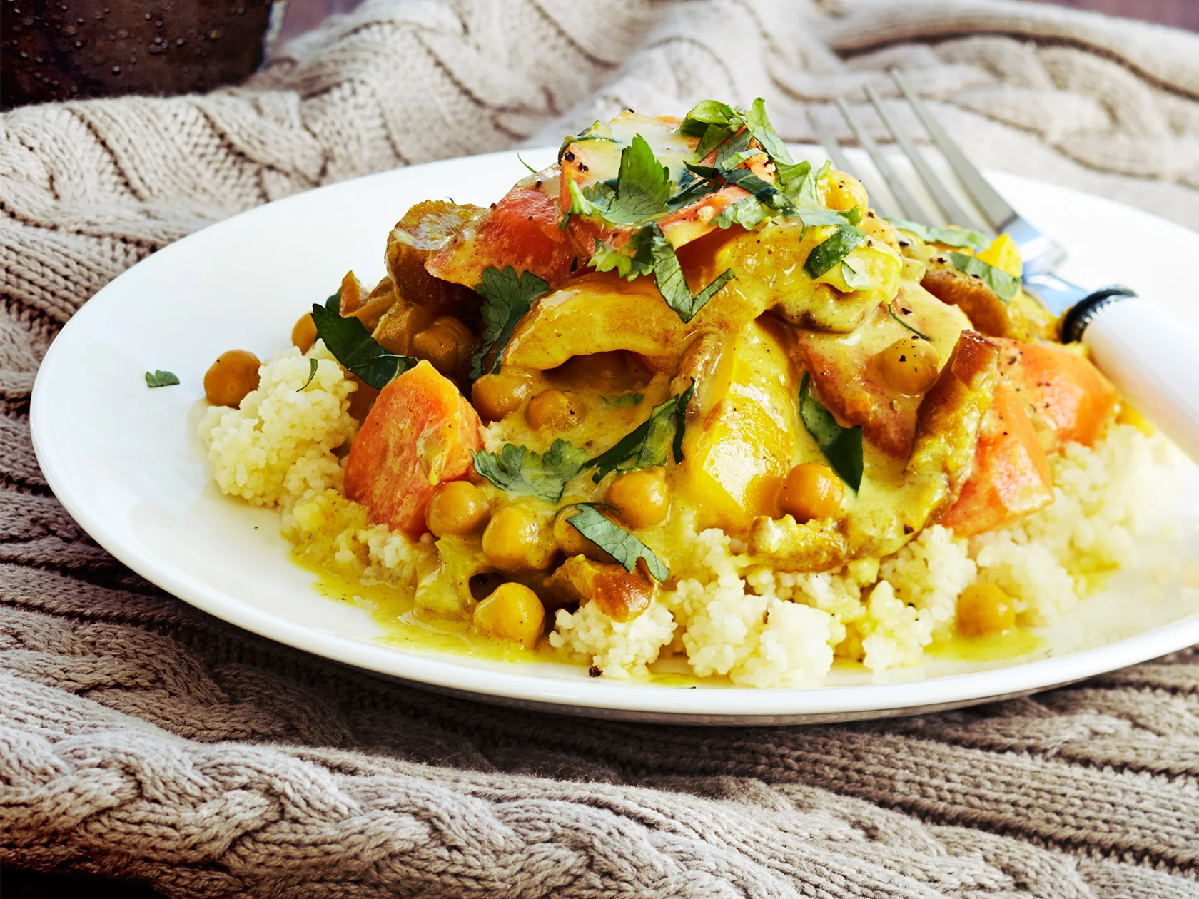 Kasviscurry ja kuskus