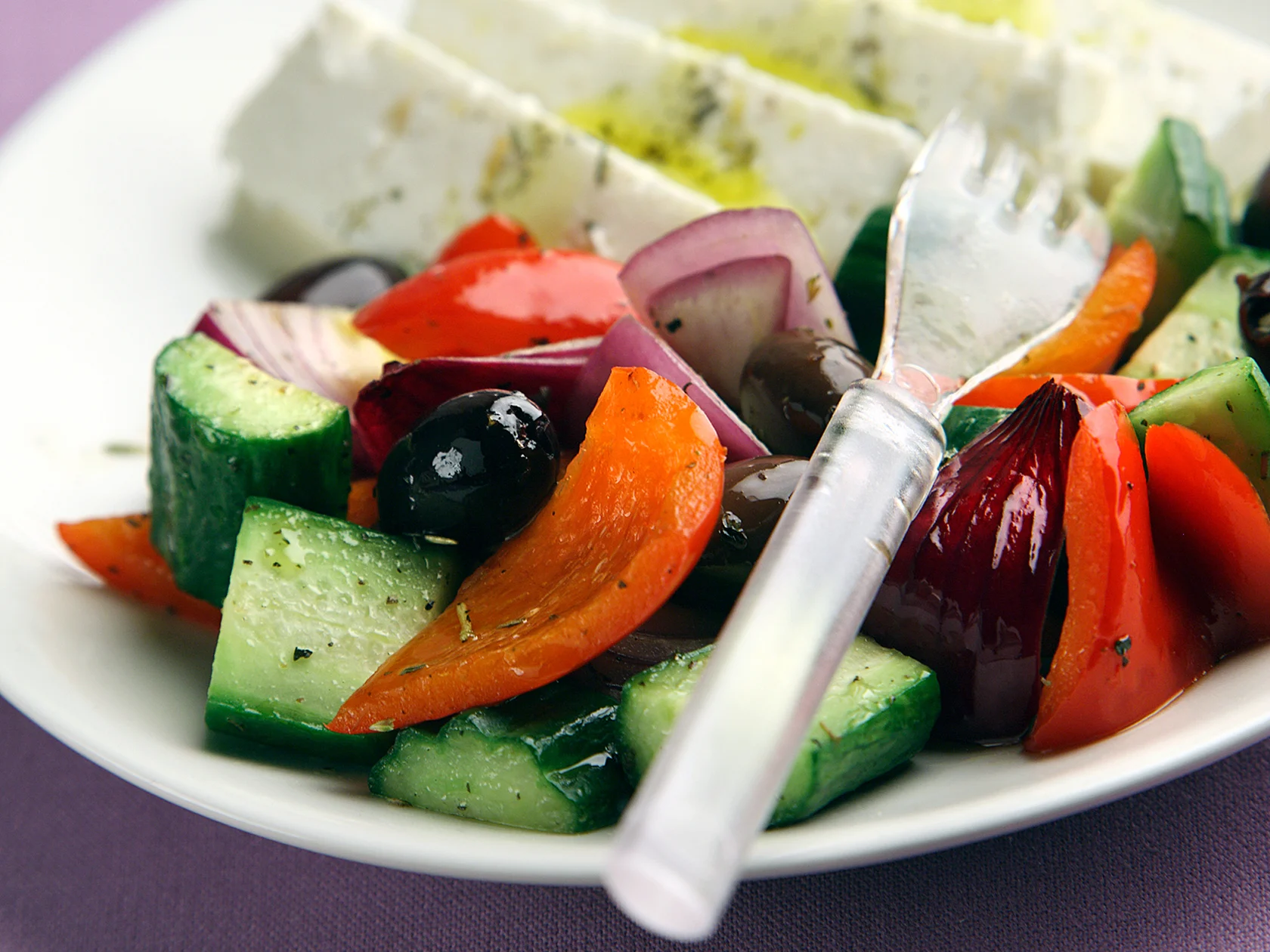 Lämmin kreikkalainen salaatti