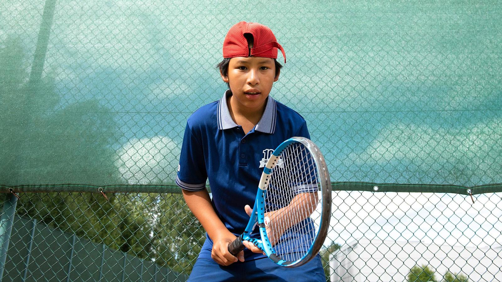 Leevi Pihlajaniemi on pelannut tennistä kahdeksan vuotta. 