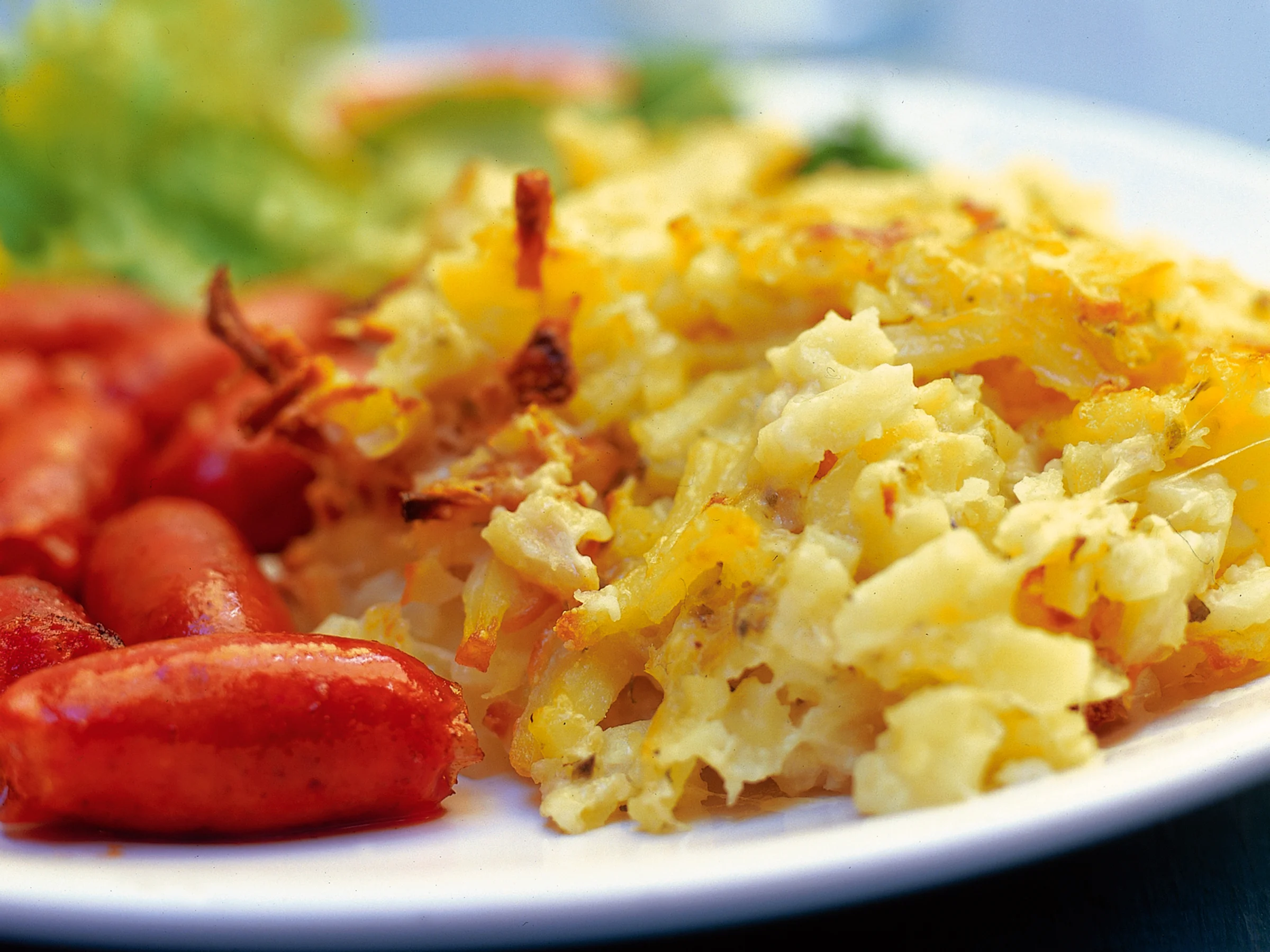 Braatvursti ja juustoperunat