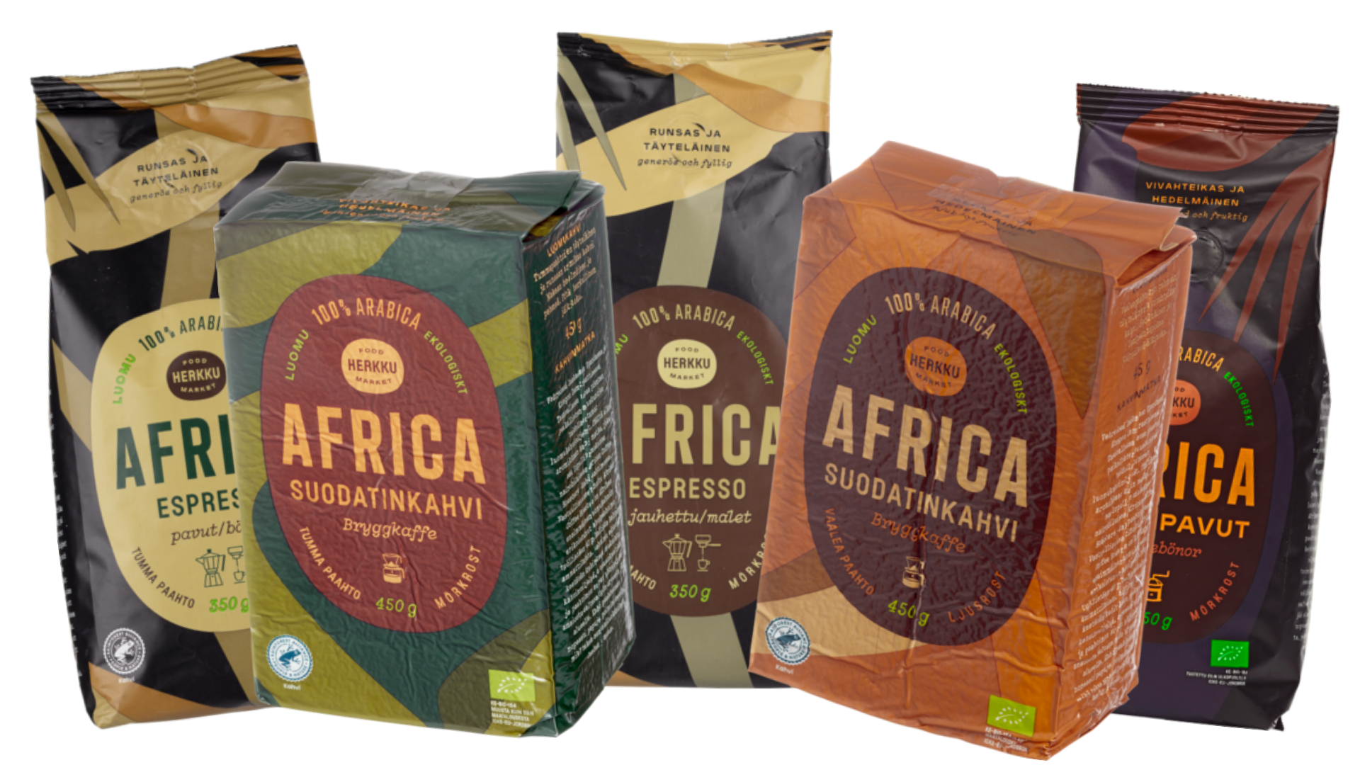 Herkku Africa -kahveja