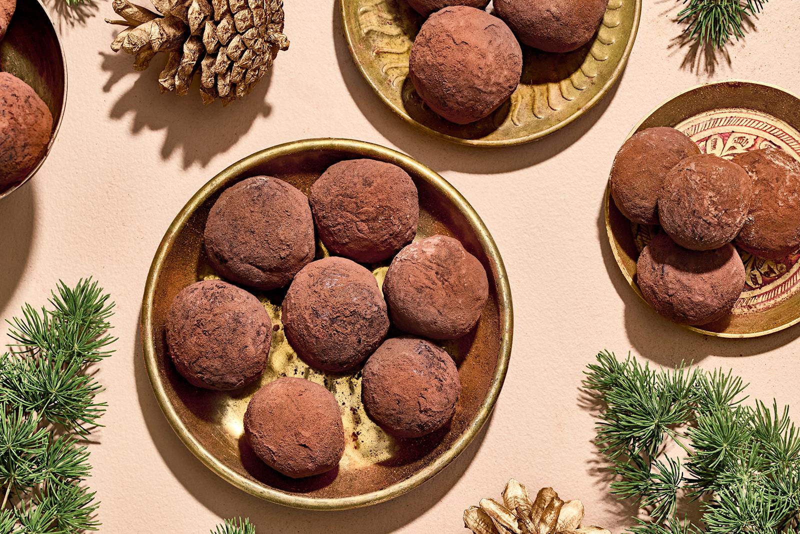 Salty caramel truffles