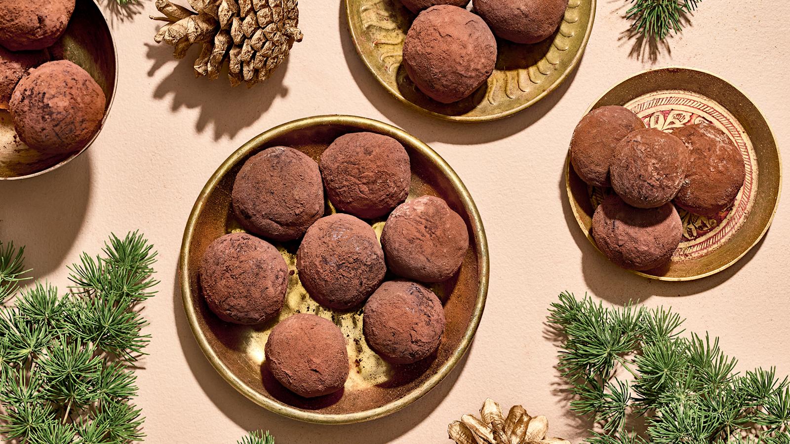 Salty caramel truffles