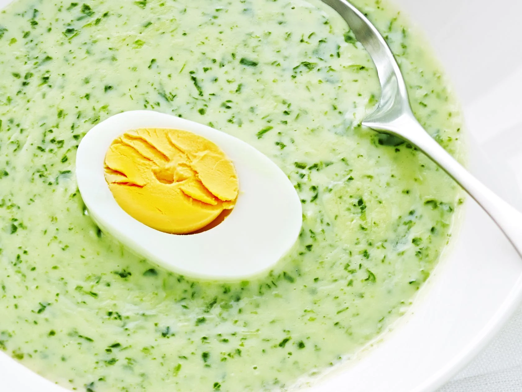 Juustoinen pinaattikeitto