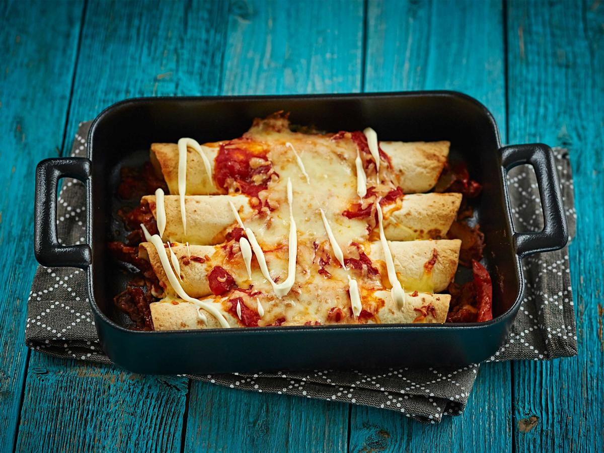 Naudanliha enchiladat