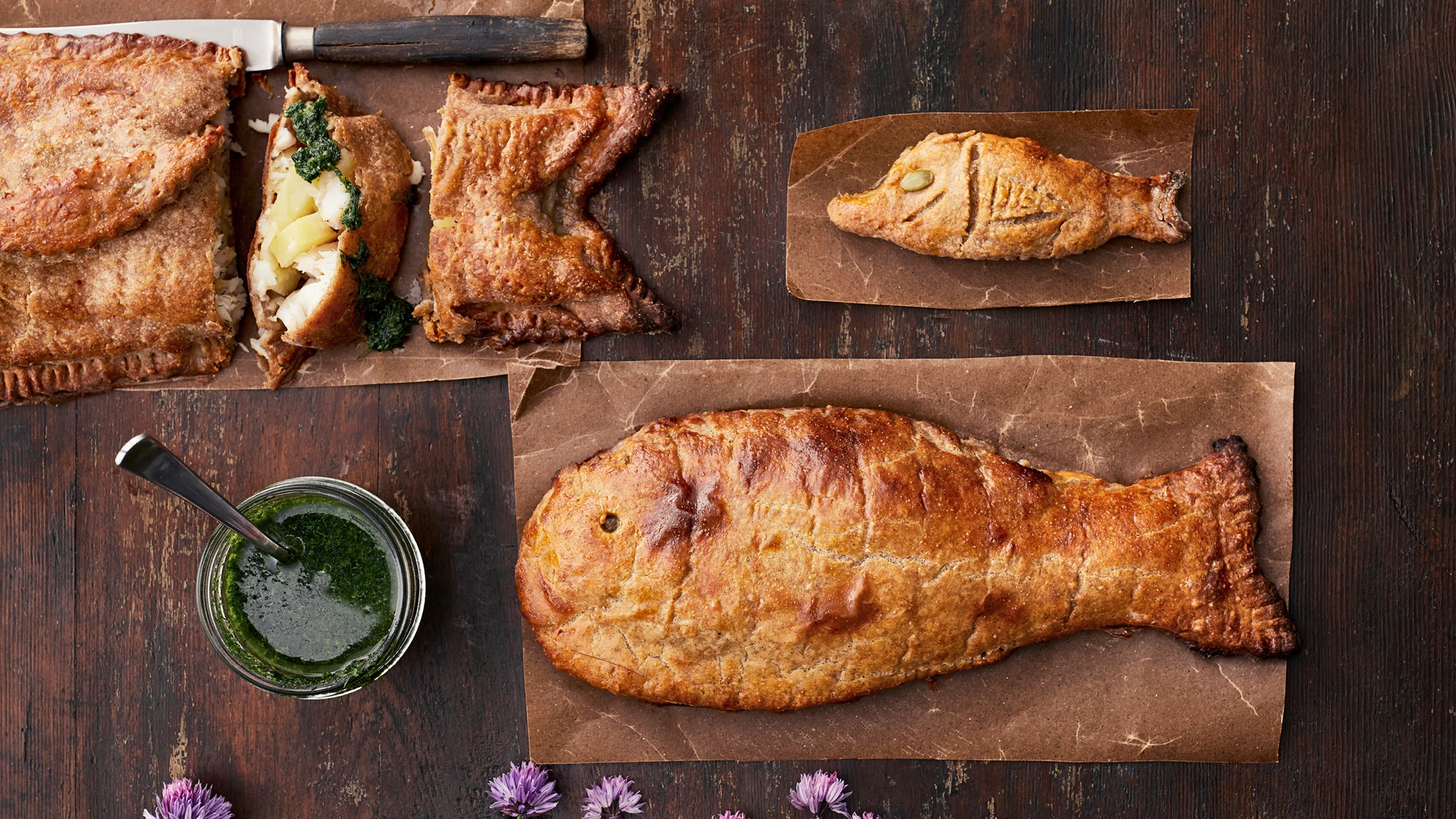 Täytetty ahvenpiirakka