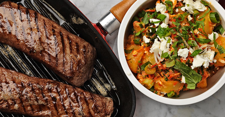 Karitsanfilee ja Mojo Rojo -perunat