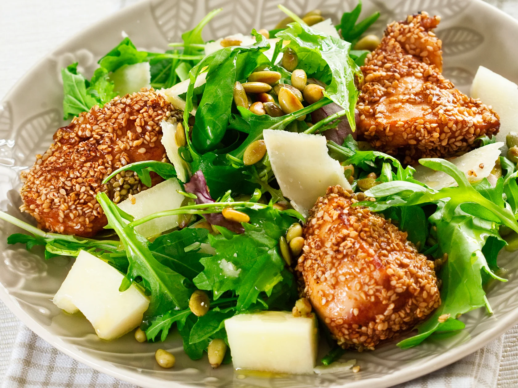 Siemeninen broilerisalaatti