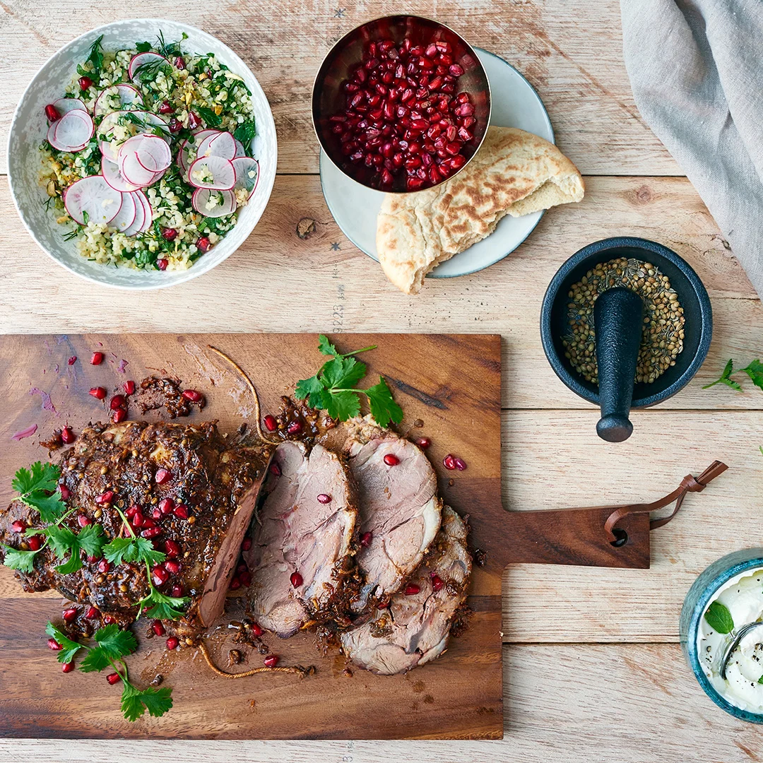 Marokkolaista karitsaa ja granaattiomenan siemeniä