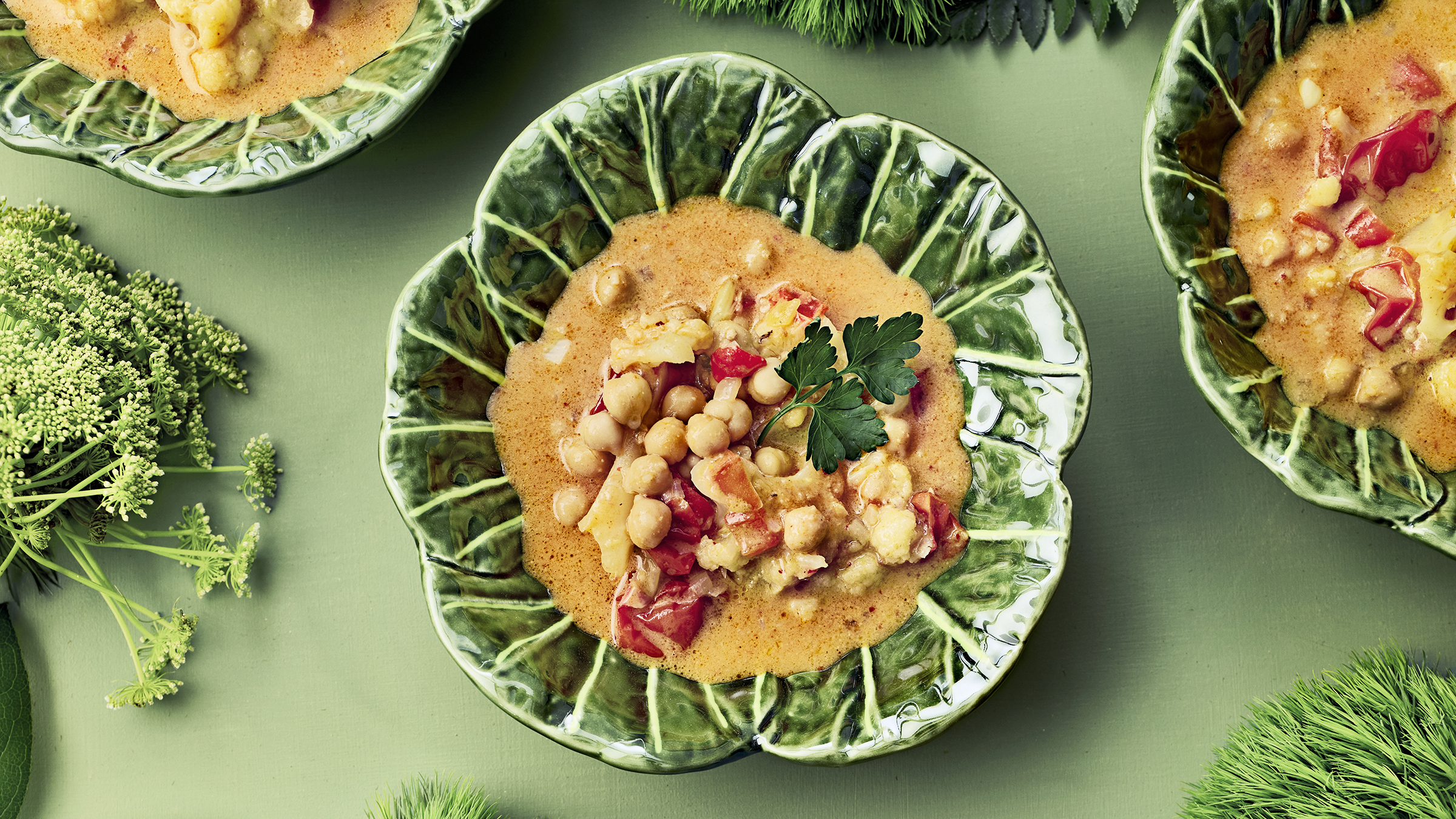 Täyteläinen maapähkinävoi-currykeitto