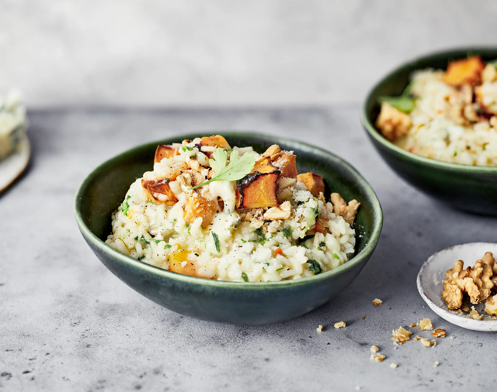 Kurpitsa-gorgonzolarisotto