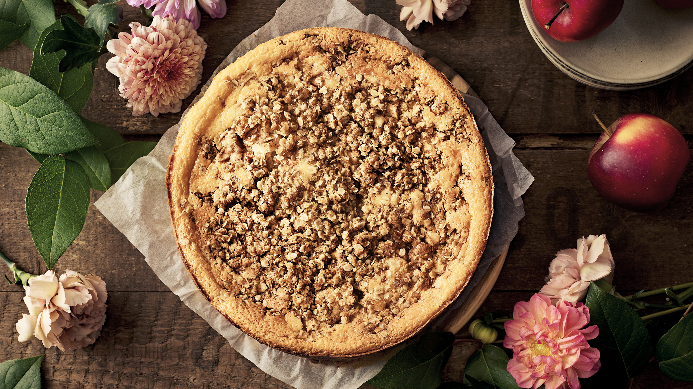 Herkullinen omenajuustokakku