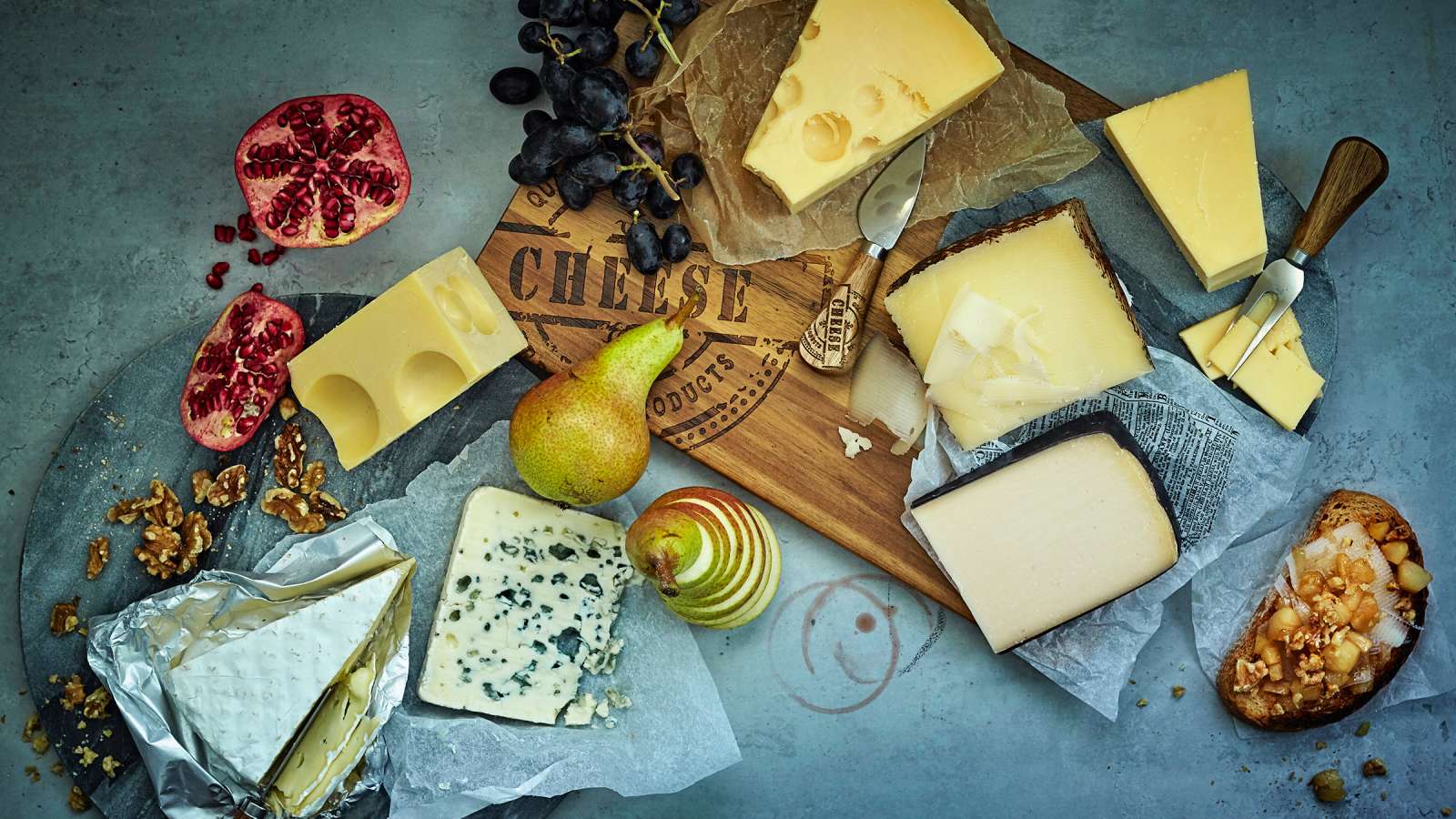7 erilaista juustoa tarjottimelle