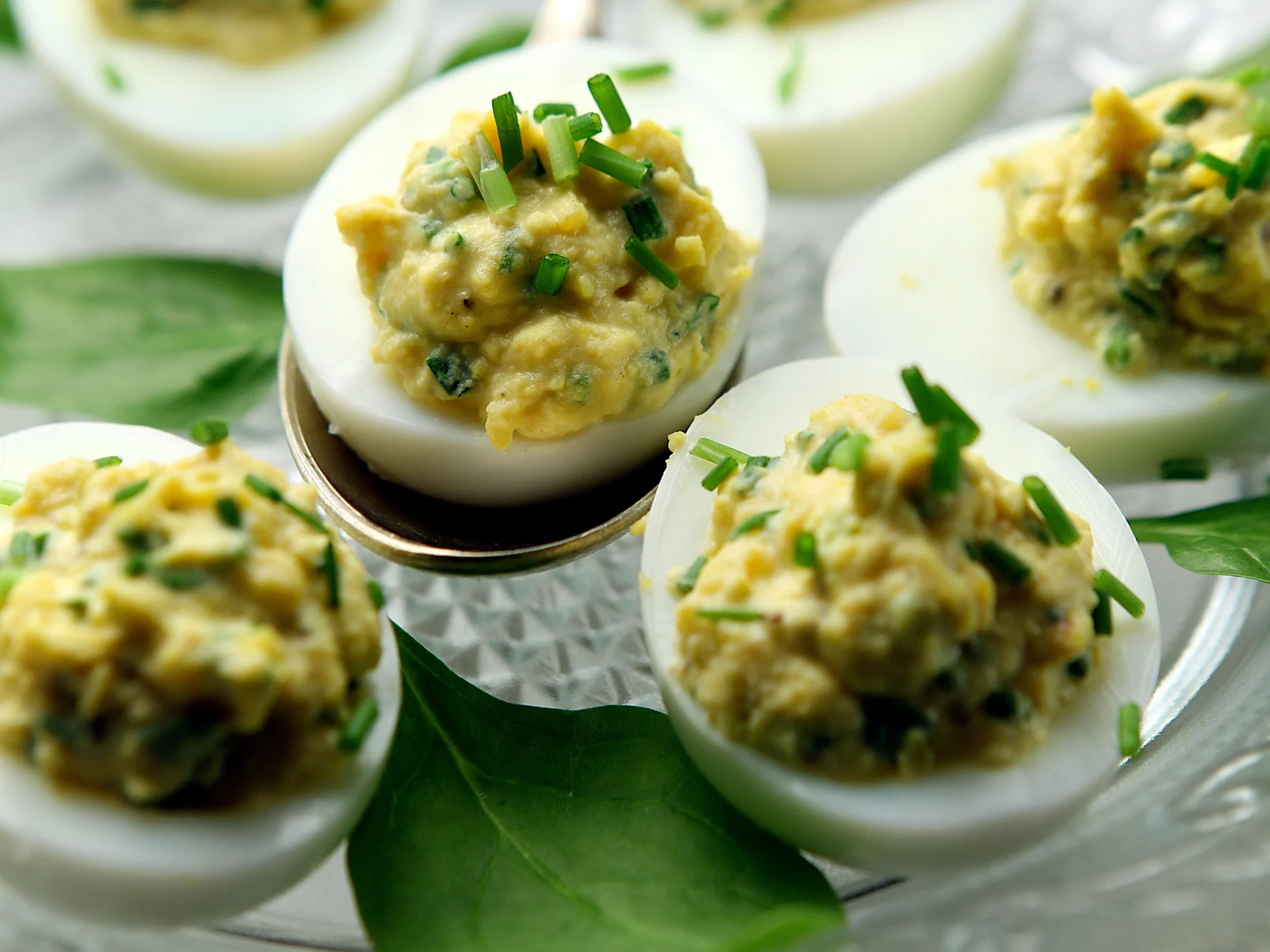 Täytetyt munanpuolikkaat