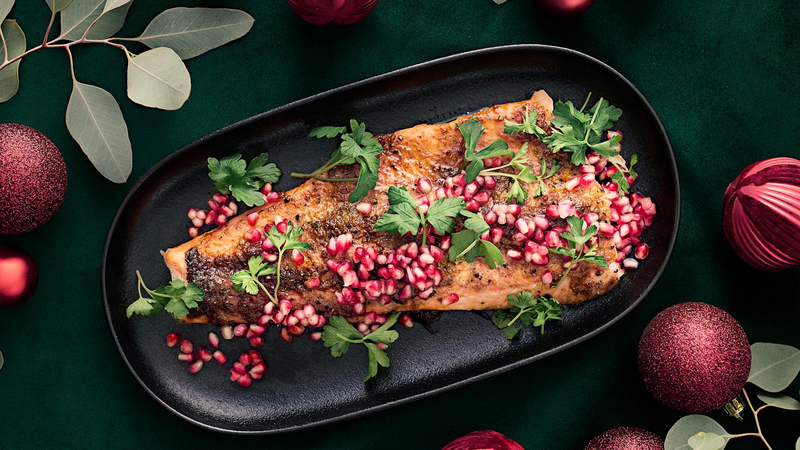 Christmas sugar salmon