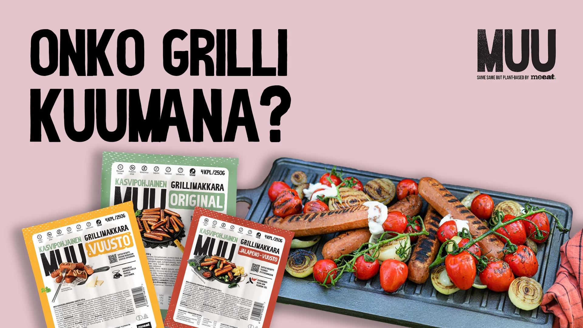 Olisko aika grillata jotain MUUta? Selvitä makkaradiagnoosisi