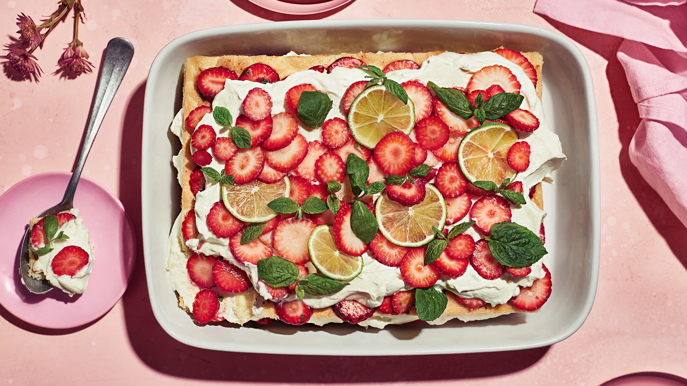 Mansikka-mojitokakku