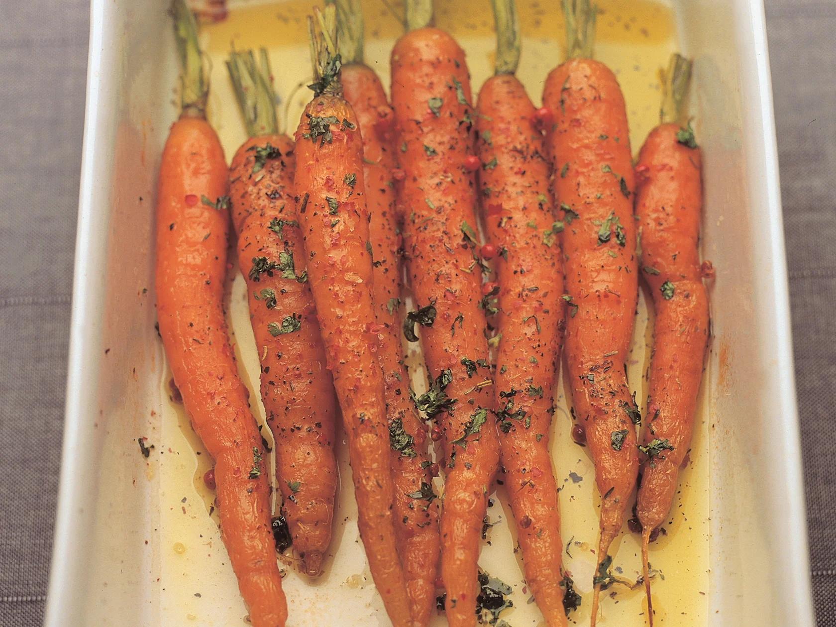 Uunissa paahdetut porkkanat