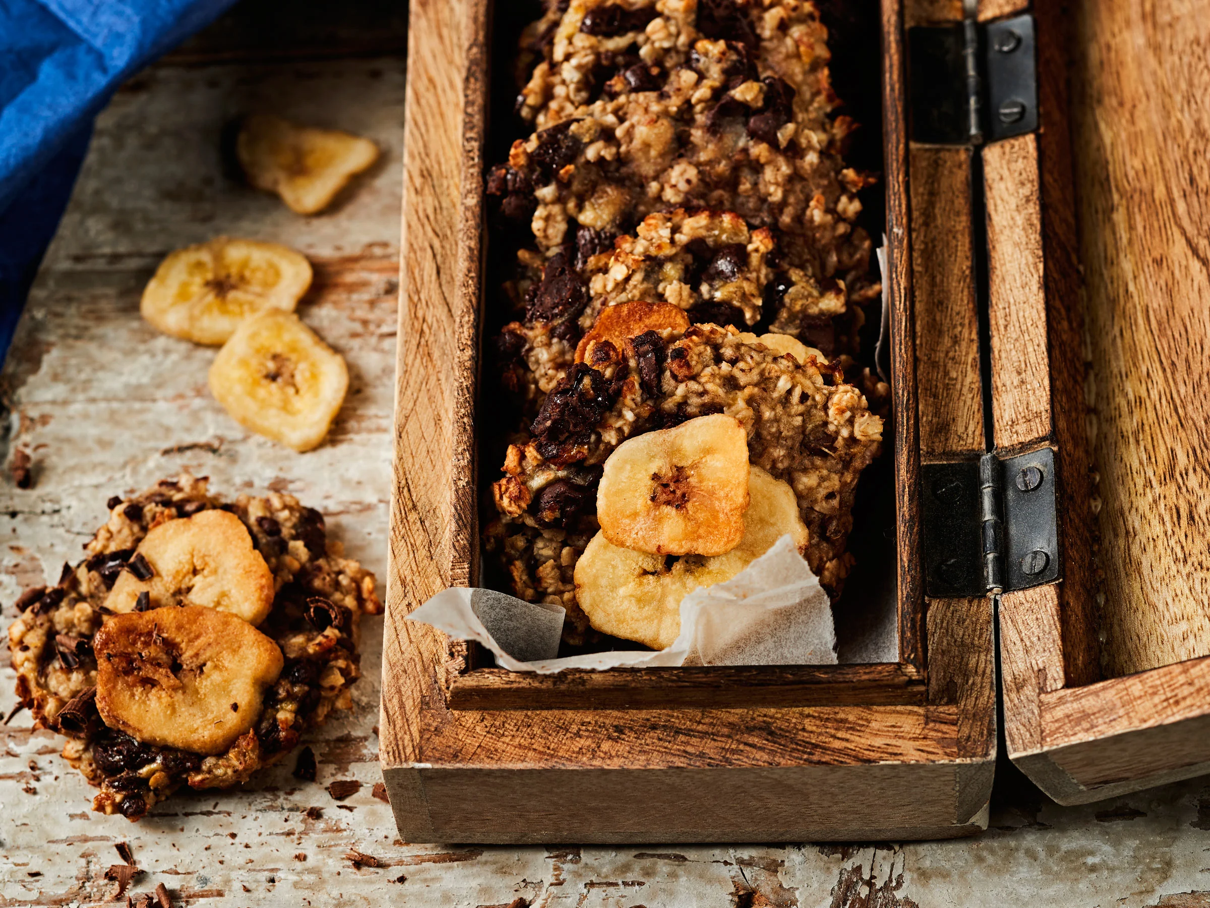 Kolmen aineksen kaurakeksit: banaani kaurakeksit