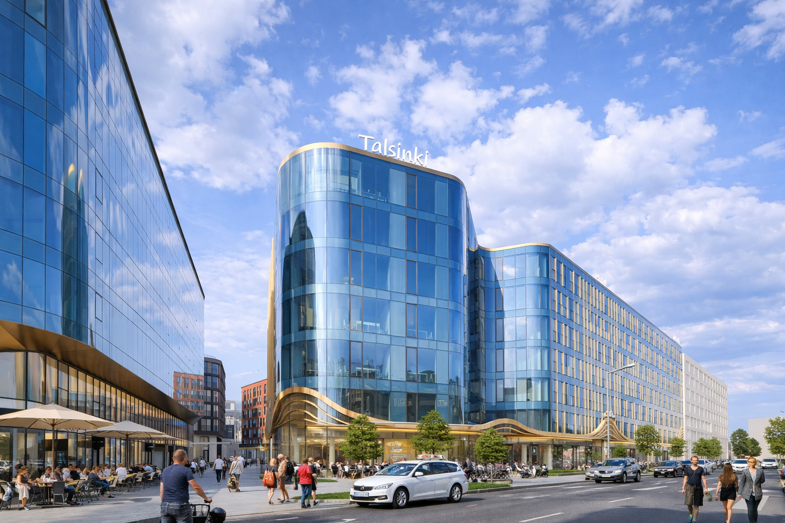 Havainnekuva Original Sokos Hotel Talsingista, jonka Sokotel avaa Tallinnaan 2029.