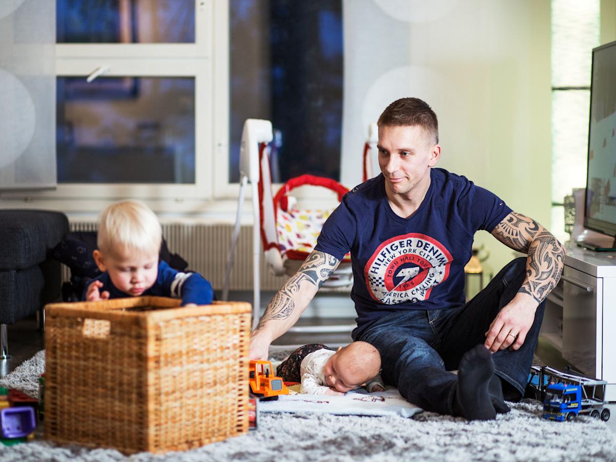 Uusperheessä kaikki samalla viivalla